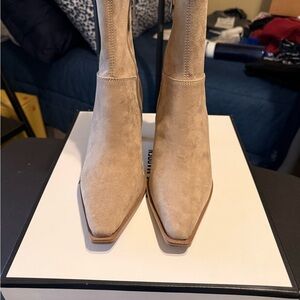 Steve Madden Tan Suede Heeled Boots